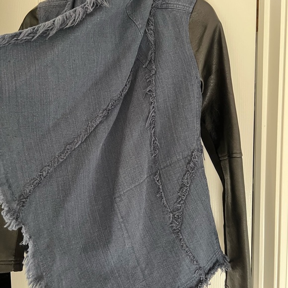 Blank NYC denim and leather jacket - Picture 3 of 3